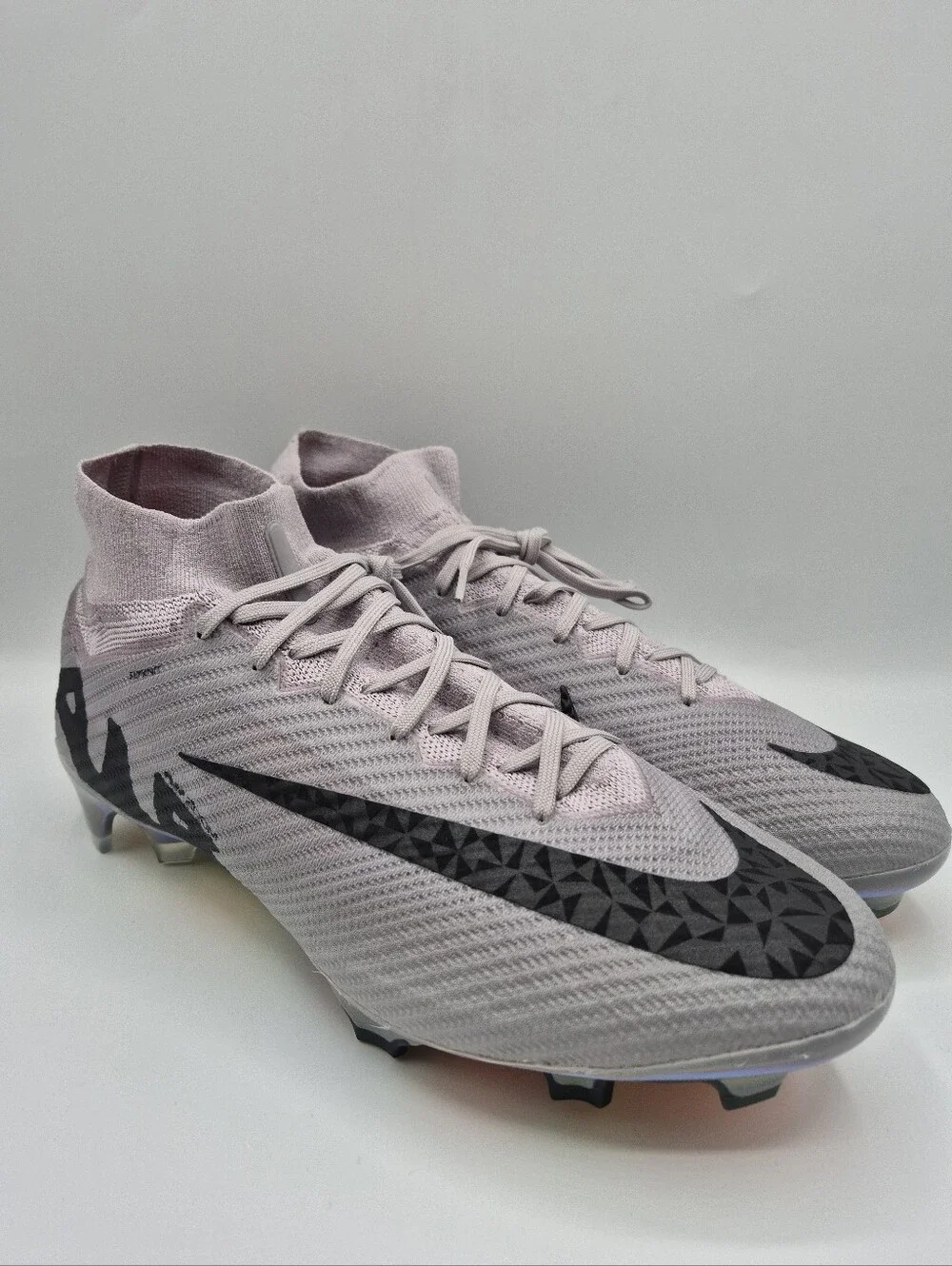 Nike Mercurial Superfly 9 Elite FG Soccer Cleats Grey Mens Size 10 HF4382-001